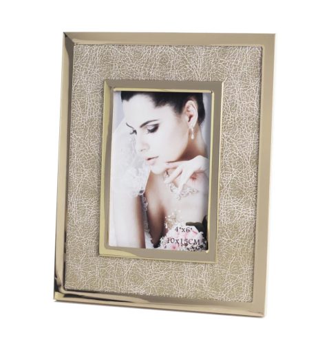 Fém+Műbőr+Fa Képtartó K/A F/