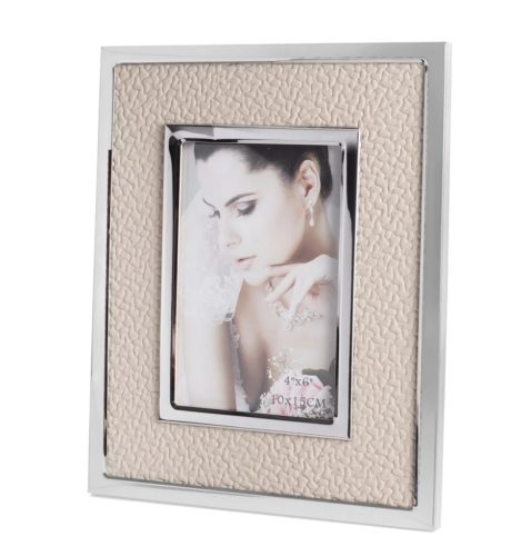 Fém+Műbőr+Fa Képtartó Kígyó