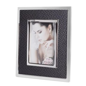 Fém+Műbőr+Fa Képtartó Kígyó