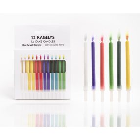 Gyertya Sznap*12 Színesláng