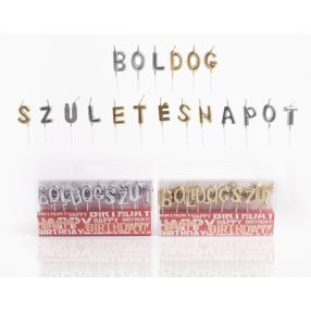 Gyertya Bsznap Ezüst/Arany