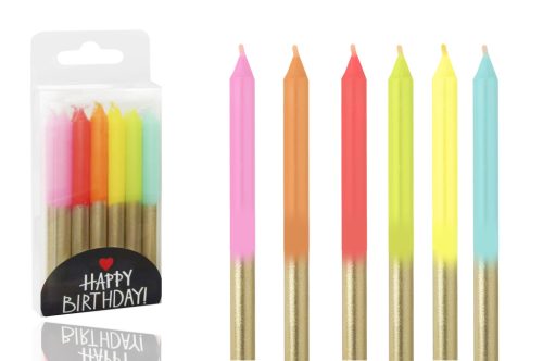 Gyertya Sznap*12 Metál Color