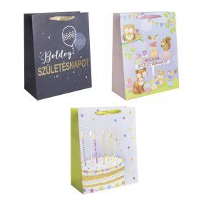 Papírtasak Szülinap 18X23