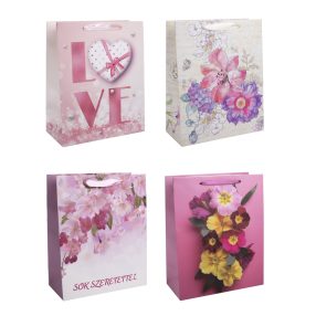 Papírtasak "L" Virág 26X3