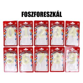 Gy.Szn.Szám Foszforeszk 0-9