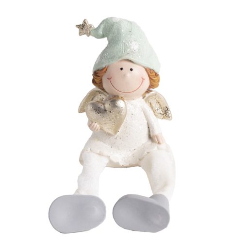 P.Angyal+Szív Türkiz Ll9,5