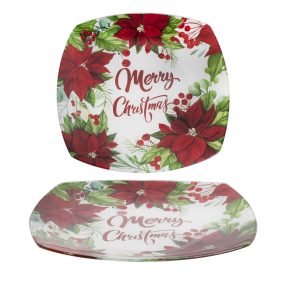 Ü.Tányér Mik.Virág Pir 25X25