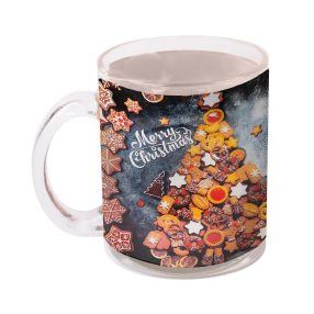 Üveg bögre mézeskalács, 9,7 cm 102011