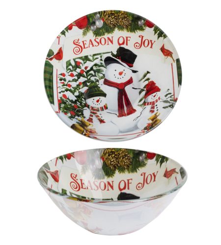 Ü.Mélytányér Hóemberek14,5