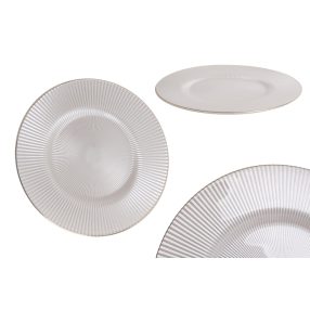 Ü.Tányér Bordás Fehér 21X1,3