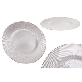 Ü.Tányér Bordás Fehér 27X1,7