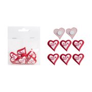 P.Szív*8 Love Piros/Fehér