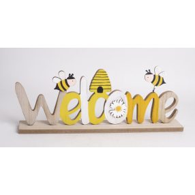 Fa Felirat Welcome Méh