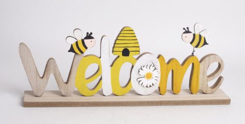 Fa Felirat Welcome Méh