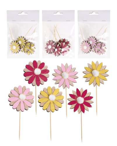 Fa Besz.Virágx4 Sár/Pir/Rsz