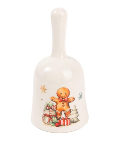 Kerámia csengő mézi mintával  7x13 cm  172904 