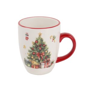 Kerámia Bögre fenyőfa mintázatú 11x18x10 cm  172916 