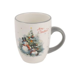 Kerámia Bögre Hóember mintázatú 11x18x10cm  172918 