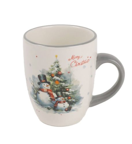 Kerámia Bögre Hóember mintázatú 11x18x10cm  172918 