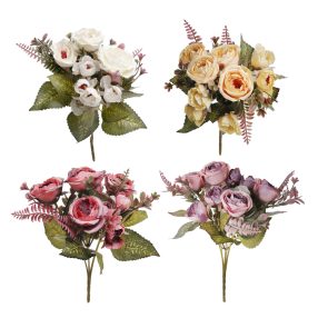 Művirág Rózsa Csokor,Páfrány 9V4S31 550236 