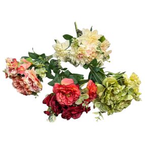 Művirág Rózsa csokor,hortenzia  7ágú  4S 34 551091 
