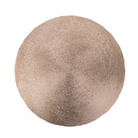   Műanyag alátét Kerek szálas mintázatú arany színben 676632 