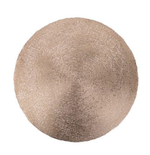 Műanyag alátét Kerek szálas mintázatú arany színben 676632 