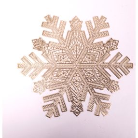   Műanyag asztal alátét hókristály, arany színű  38 cm  676628