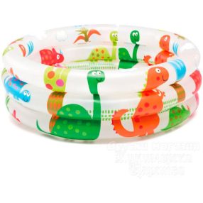 Intex Dino három gyűrűs pancsoló baba medence  61x22 cm