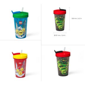 Lego Pohár Szívószállal 500Ml