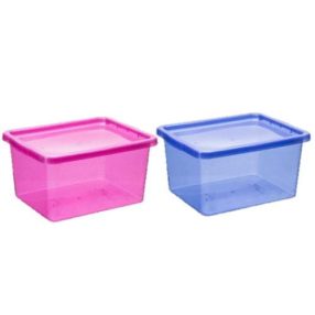 Glitteres átlátszó doboz tetővel  20 L 22960810,811