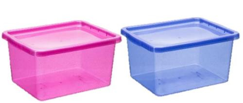 Glitteres átlátszó doboz tetővel  20 L 22960810,811