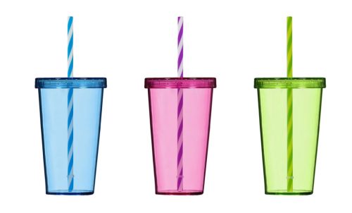 Pohár Szívószállal 660 ml