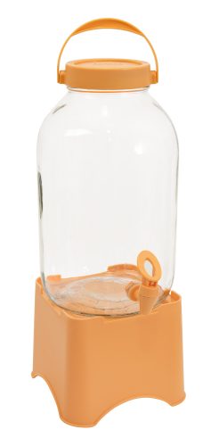 Tároló Üveg+Csap 5Lt