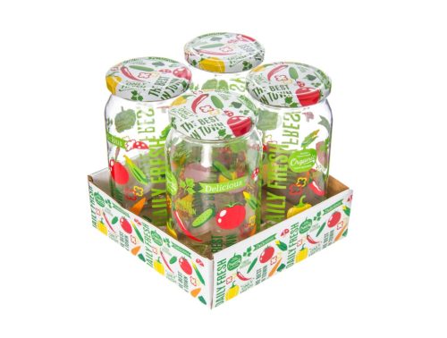 Befő.Üveg 4 Db-Os 1000Cc
