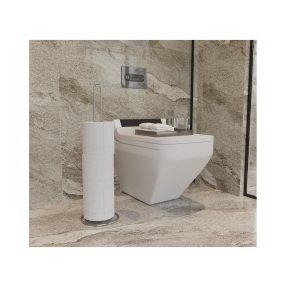 Álló WC papír tartó króm színű 38X15X4,3 cm SB077
