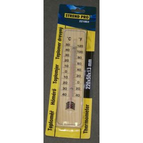 Hőmérő Fa 220X50X13 Mm