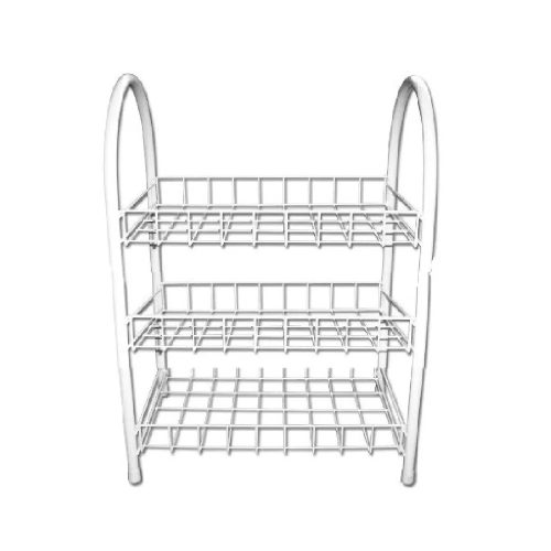 Csővázas Fém Tároló Polc 3 Polcos 110x30x45 cm