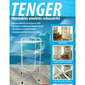 Tenger  3 emeletes Ruhaszárító 132 × 70,5 cm