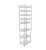 Csővázas Fém Tároló Polc 8 Polcos 200x30x45 cm 