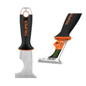   Truper Expert Et-2-1/2R5X Többfunkciós Kaparó Spakli Comfort Grip Markolattal, 6,5 Cm (15855)