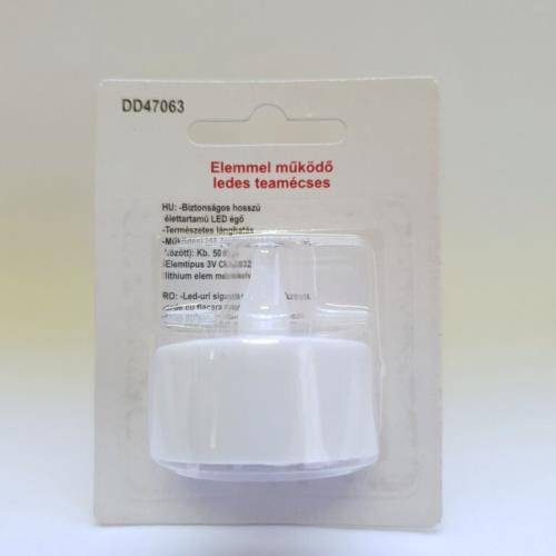 Elektromos  teamécses, gyertya