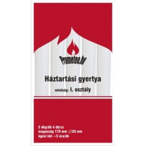 Háztartási Gyertya 5Dkg. 4 Db/Cs