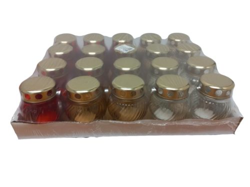 Mécses Üveg La 72 Mix 20Db/Tálca