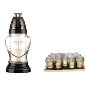 Üvegmécses fekete alj,tető 14db/csomag