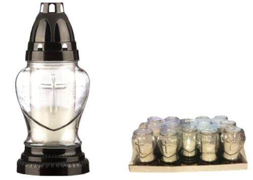 Üvegmécses fekete alj,tető 14db/csomag