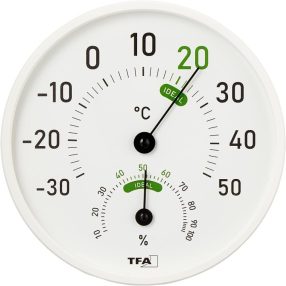   Analóg termo-higrométer beltéri és kültéri használatra 