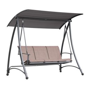 Kerti hintaágy barna 193x120x167 cm