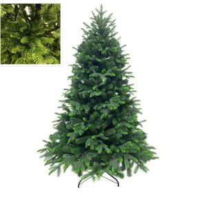 3D-s élethű műfenyő talppal 210 cm