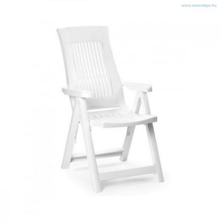 ProGARDEN LOIRA 5 pozíciós szék fehér színben